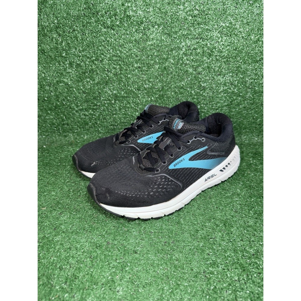 Brooks Women Size 10.5 Ariel 20 Black Blue Running Shoes Walking Comfort Sneaker - Picture 3 of 9